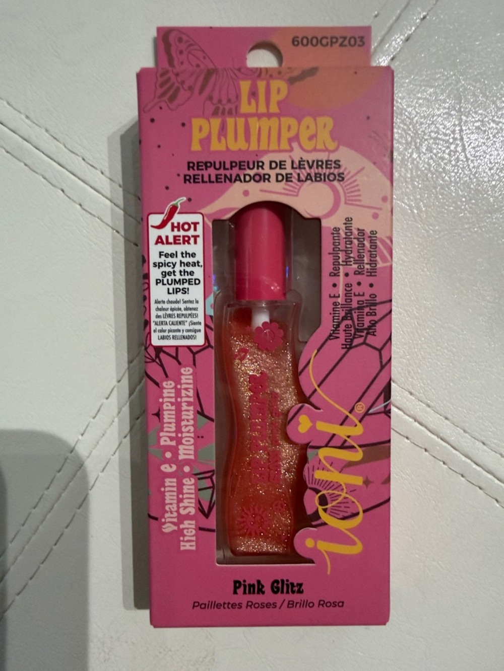 Lip Plumper Pink Glitz Moisturizing Gloss